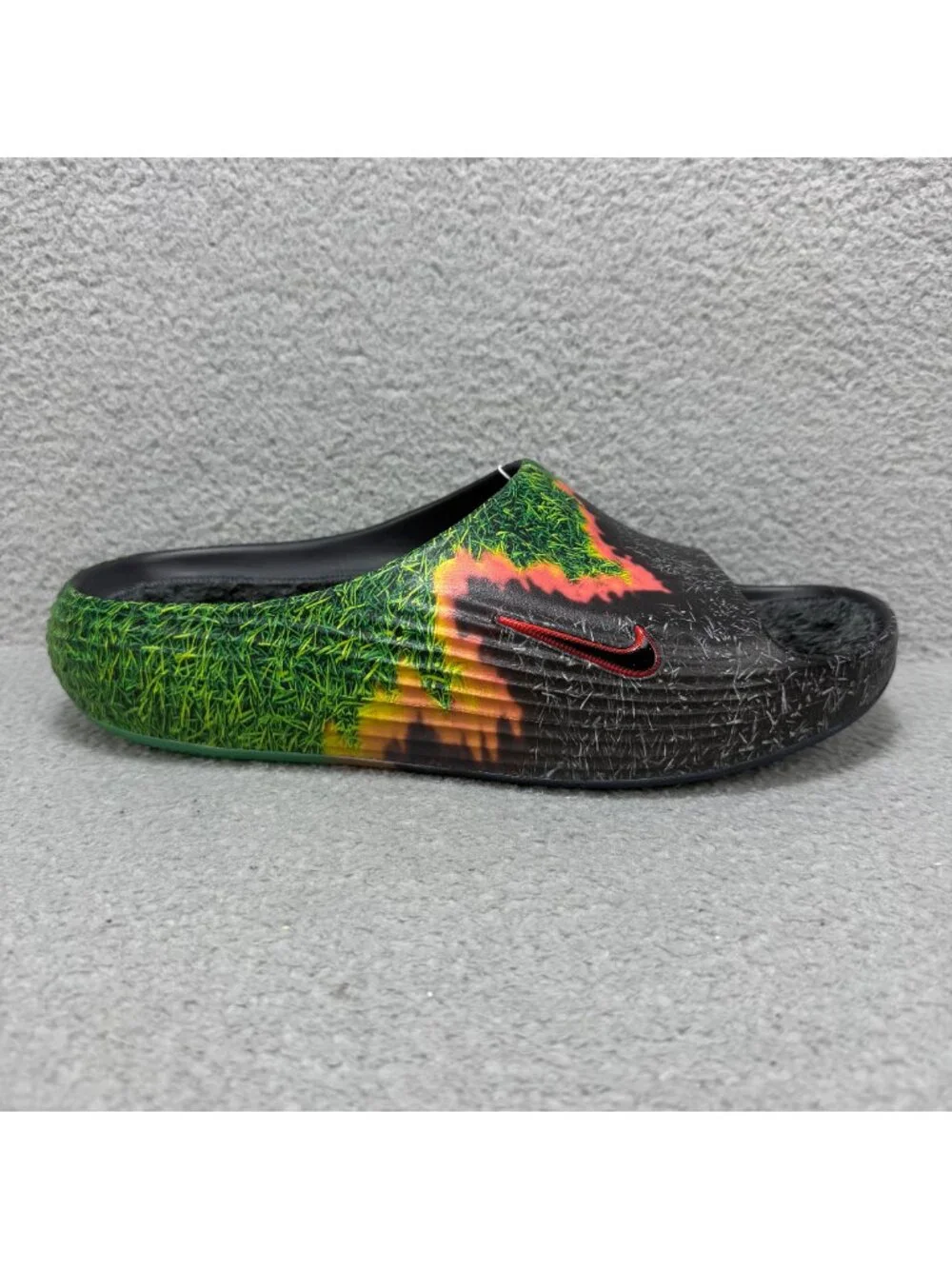 Nike ReactX Rejuven8 Slides Mens 13 Shoes .SWOOSH Touch Grass Grey Green QS 2026